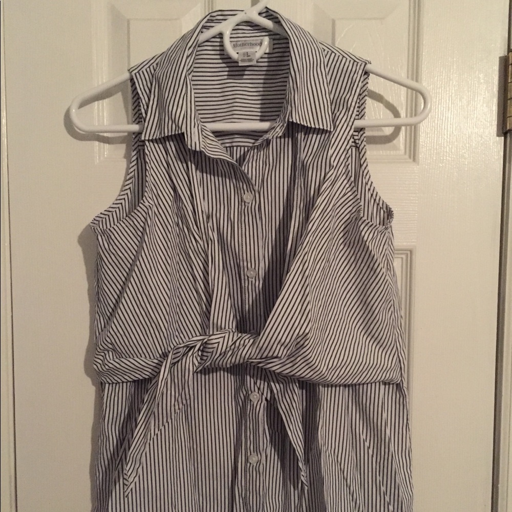 Motherhood Nursing Button Up Tank Top
